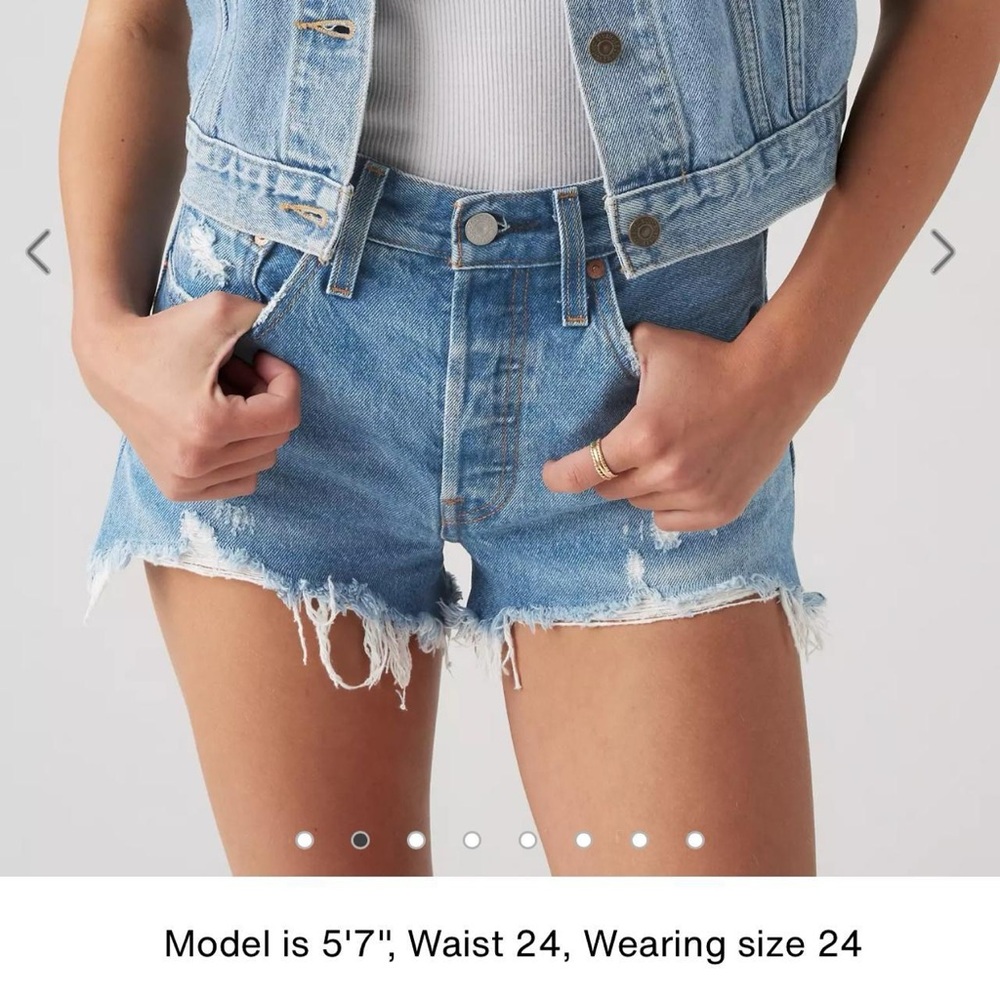 Levi’s Distressed Denim Shorts